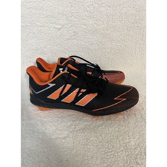 Adidas Adizero Afterburner 7 Mens Blk Orange Metal Baseball Cleats Sz13.5 FV9397 - Picture 3 of 7